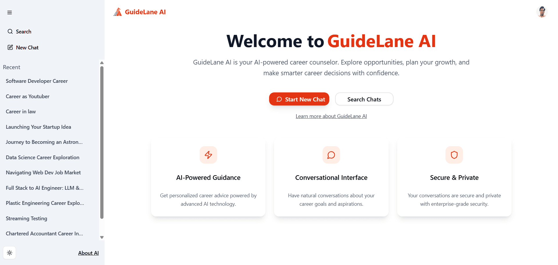 GuideLane AI overview (light)